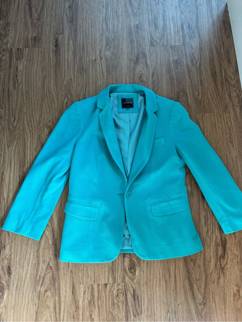 The Limited Teal Single-Button Blazer - Women's Jacket